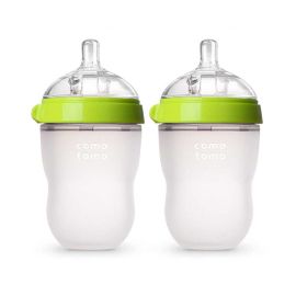Comotomo Baby Bottle, Green, 8 Ounce