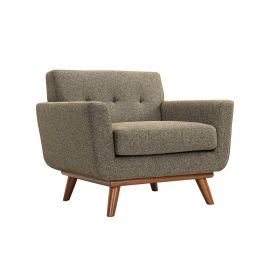 Korea Fabric Chair In Brown Color