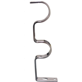 ORTIZ CURTAIN BRACKET BD004 SILVER PACK OF 2