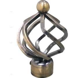 ORTIZ CURTAIN FINIAL F005  BRONZE