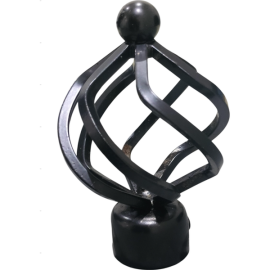 ORTIZ CURTAIN FINIAL F005  BLACK