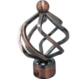 ORTIZ CURTAIN FINIAL F005  COPPER