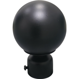 ORTIZ CURTAIN FINIAL F018 BLACK