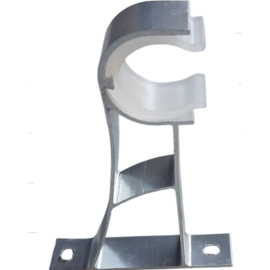 ORTIZ CURTAIN PIPE BRACKET 28MM SILVER