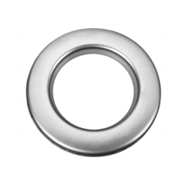 ORTIZ CURTAIN RINGS PLASTIC SHINING SILVER PACK OF 10