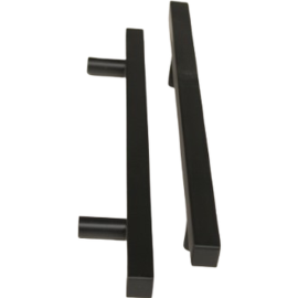 ORTIZ HANDLE SQUARE BLACK 12X 160MM