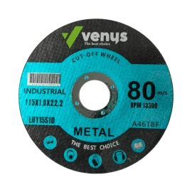 VENUS CUTTING DISC INDUSTRIAL METAL 115 X 1.0 X 22