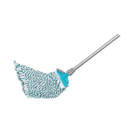 CLIP N LOCK COTTON MOP 7" 350 GMS WITH 120CM METAL HANDLE