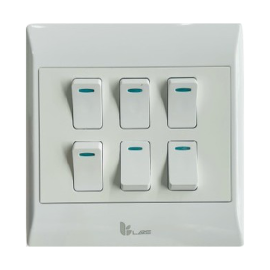 LARS 6 LEVER 1 WAY SWITCH