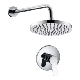 ORTIZ  SHOWER MIXER WITH ROSE & ARM ROUND