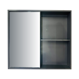 ORTIZ  BATHROOM CABINET WITH STORAGE  GREY 75 * 11