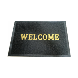 PVC COIL DOOR WELCOME MATT 40×60CM BLACK