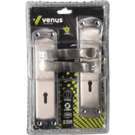 VENUS 8"  MORTICE LOCKSET 3L SATIN/CHROME