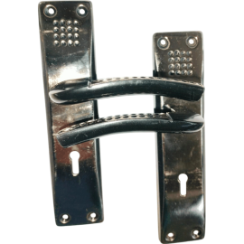 VENUS 8"  MORTICE  LOCKSET 3L BLACK/SILVER