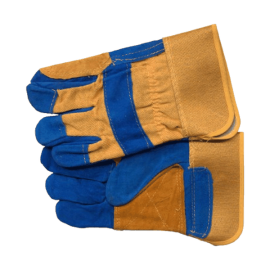 VENUS GLOVES LEATHER GREEN/GREY STRIPE